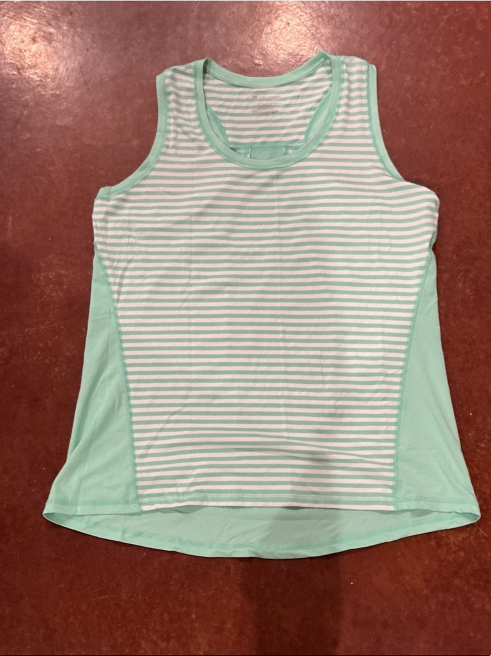 tek gear Mint Green and White Striped Tank